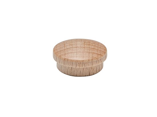 Bild 1 - Holzkappen in Buche 14mm Zapfen