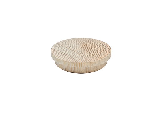 Bild 1 - Holzkappen in Fichte 20mm Zapfen