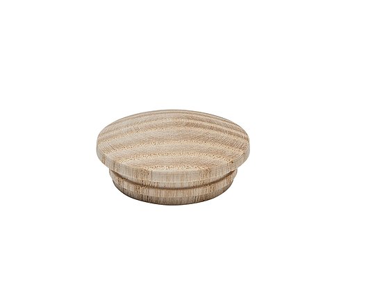 Bild 1 - Holzkappen in Esche 20mm Zapfen